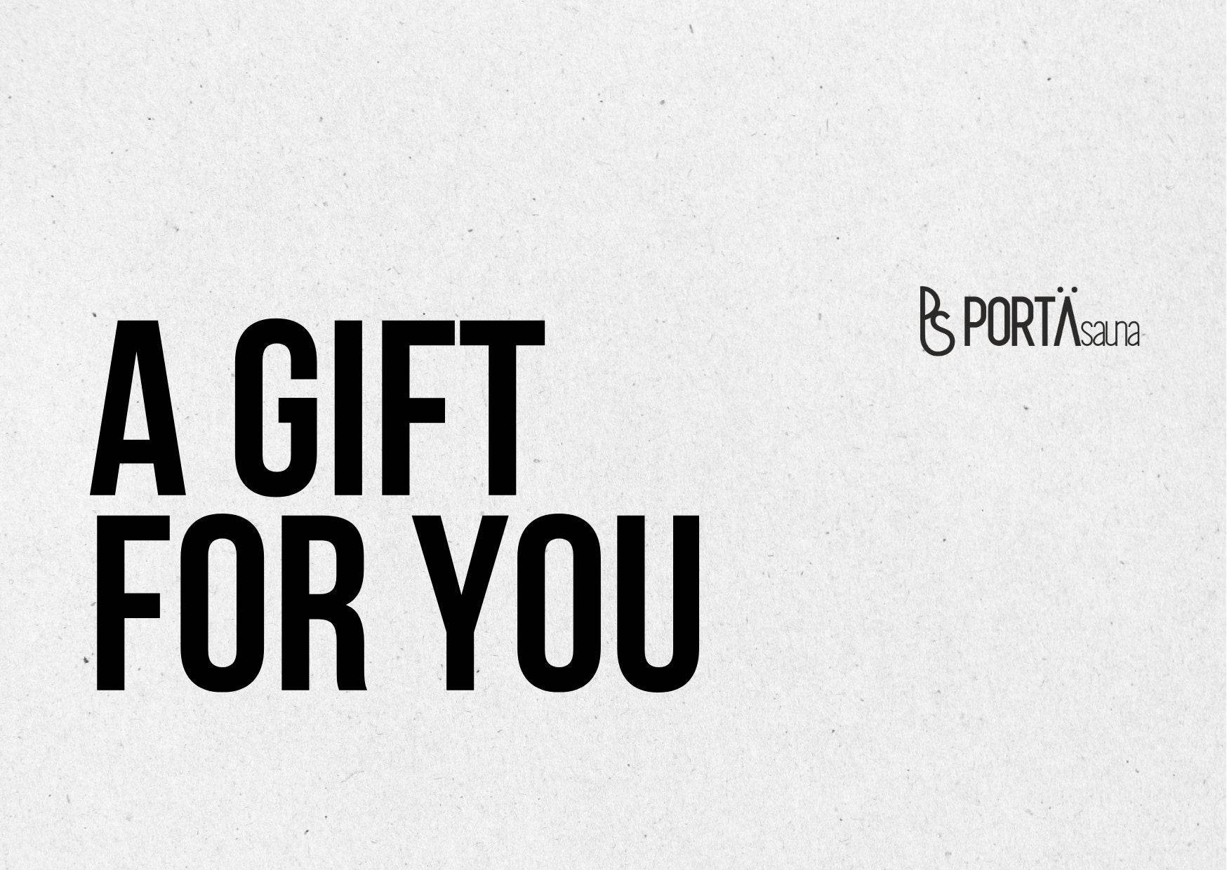 PortaSauna | The Portable Sauna - Gift Card - PortaSauna | The Portable Sauna