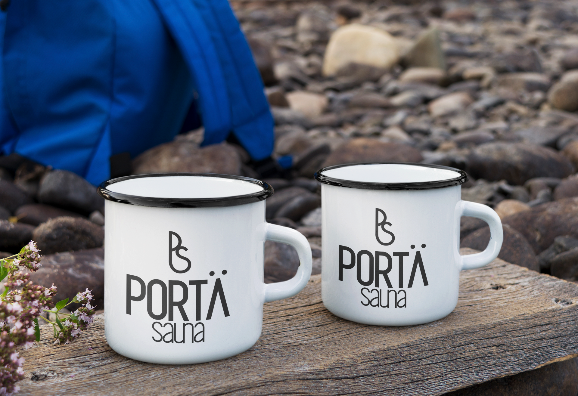 Pair PortaSauna Enamel Mug | Outdoors Metal Mug (Set of 2) - PortaSauna | The Portable Sauna